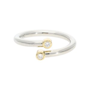 Ring Platin 950 und Gold 750 Brillant Second Hand wie neu...