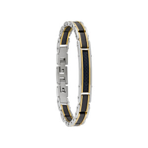 Jourdan Bijoux Nuku Armband Herren LI004H Carbon, Edelstahl