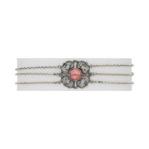 Trachtencollier echt Silber 835 Rhodochrosit Second Hand...