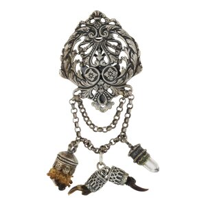Trachtenkette mit Anhängern echt Silber 925 Tracht...