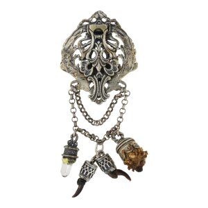 Trachtenkette mit Anhängern echt Silber 925 Tracht...