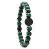 Jourdan Bijoux Yasur Armband Herren JH100019B Malachit, Grün, Schwarz