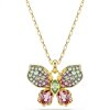 Swarovski Idyllia Anhänger 5709950 Verschiedene Schliffe, Pavé, Schmetterling, Mehrfarbig, Metallmix