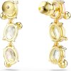 Swarovski Gema Drop-Ohrhänger 5714815 Asymmetrisches Design, Verschiedene Schliffe, Mehrfarbig, Gold plattiert