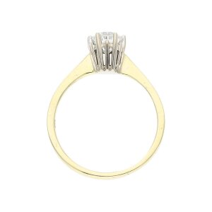 Solitär Ring Damen 585 Gold Weißgold ca. 0,50...