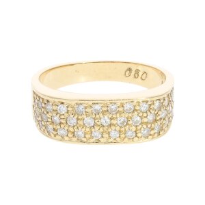 Diamant Ring Gold 585 Brillant Second Hand wie neu...