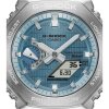 Casio G-Shock Uhr Herren GBM-2100A-1A2ER Bluetooth, Solar, Edelstahl, Resin, Harz, Blau, Schwarz