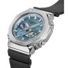 Casio G-Shock Uhr Herren GBM-2100A-1A2ER Bluetooth, Solar, Edelstahl, Resin, Harz, Blau, Schwarz
