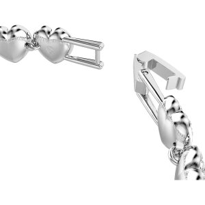 Ariana Grande x Swarovski Tennis Armband 5720860 Verschiedene Schliffe, Weiß, Rhodiniert
