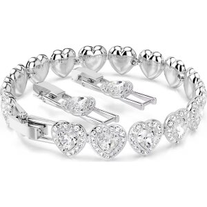 Ariana Grande x Swarovski Tennis Armband 5720860 Verschiedene Schliffe, Weiß, Rhodiniert
