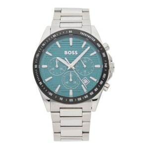 Boss Herrenuhr 1514241 Edelstahl, Türkis, Analog, Quarz