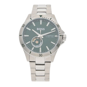Boss Herrenuhr 1514200 Automatik, Edelstahl, Grün