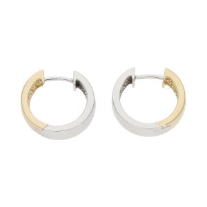Creolen Gold- und Weißgold 585 rhodiniert...