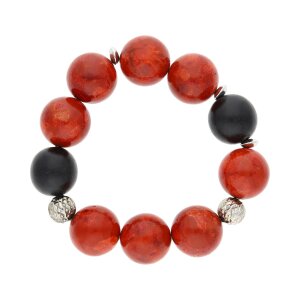 Damenarmband Schaumkoralle, Holz, Silber JL47-03-0201...