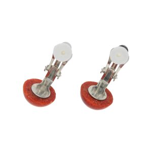 Schaumkoralle Ohrclips Metall JL47-06-0206 JuwelmaLux