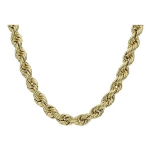 Kordelkette Gold 585 Halbmassiv, Second Hand, wie neu...