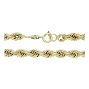 Kordelkette Gold 585 Halbmassiv, Second Hand, wie neu...