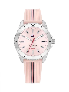 Tommy Hilfiger Kinder Uhr 1720052 Edelstahl, Silikon, Rosa