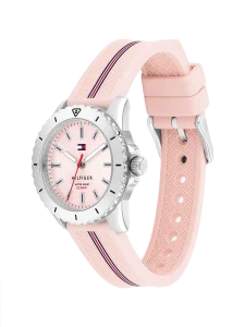 Tommy Hilfiger Kinder Uhr 1720052 Edelstahl, Silikon, Rosa