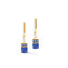 Coeur de Lion Ohrstecker 5086/21-0716 GeoCUBE® Precious Fusion Pearls blau