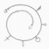 Engelsrufer Fußkette 925 Silber ERFS-FLH-PE-ZI Glaube, Liebe, Hoffnung