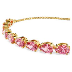 Swarovski Matrix Armband 5707187 Tropfenschliff, Rosa, Gold plattiert