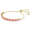 Swarovski Matrix Armband 5707187 Tropfenschliff, Rosa, Gold plattiert