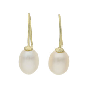 JuwelmaLux Perlen Ohrhänger Gold 585 mit...