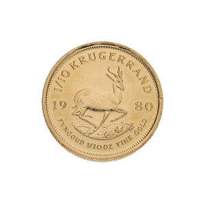 Goldmünze 916 Krügerrand 1/10 Unze Feingold...