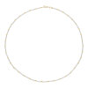 Second Hand Bicolor Halskette, Gelb- und Weißgold 585, wie neu 25325543 getragen