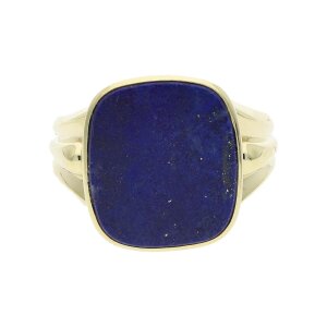 Siegelring Lapislazuli Gold 333 gravierbar, Second Hand,...