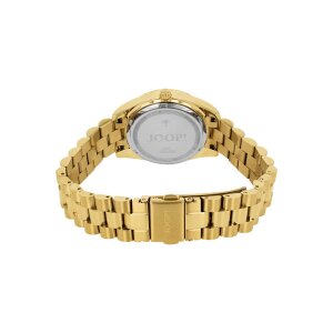 Joop! Damenarmbanduhr 2039569 Edelstahl, Quarzwerk, Zirkonia, gold