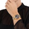 Joop! Damenarmbanduhr 2039569 Edelstahl, Quarzwerk, Zirkonia, gold