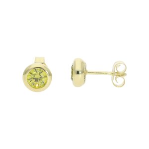 Ohrstecker Gold 333 mit Peridot JL20-06-1175 JuwelmaLux