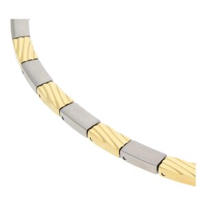 Boccia Collier 08081-02, Titan, gold plattiert, Bicolor