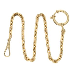 Taschenuhrkette Silber 925 Goldplattiert JL30-09-5179...