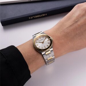 Michel Herbelin Cap Camarat Uhr für Damen14545BT11N Bicolor, Edelstahl