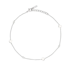 Mabina Damen Fußkette 925 Silber 534065 Zirkonia