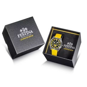 Festina Uhr 2025 Herren Chrono Bike F20725/1 Chronograph Schwarz, Gelb