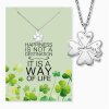 Engelsrufer Grußkarte Good luck mit Umschlag und Edelstahl Kette MYSN-011-S