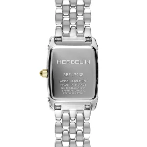 Michel Herbelin Damenarmbanduhr 1743BT22 Art Déco Edelstahl, Bicolor