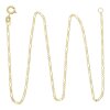 Goldkette für Anhänger 333 JL48-05-0070 Figaro diamantiert, Breite 1,4 mm, Made in Germany