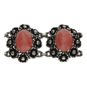 835 Silber Trachtenarmband Rhodochrosit Second Hand getragen