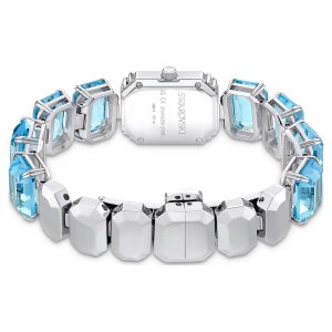 Swarovski Millenia Uhr 5729722 Armband im Oktagon-Schliff, Blau, Edelstahl