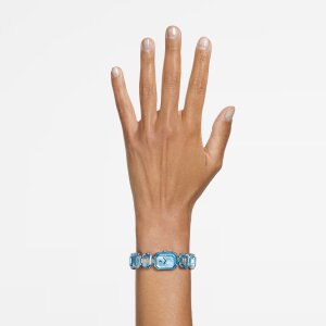 Swarovski Millenia Uhr 5729722 Armband im Oktagon-Schliff, Blau, Edelstahl