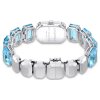 Swarovski Millenia Uhr 5729722 Armband im Oktagon-Schliff, Blau, Edelstahl
