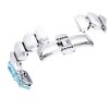 Swarovski Millenia Uhr 5729722 Armband im Oktagon-Schliff, Blau, Edelstahl