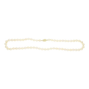 Perlenkette Damen Akoyazuchtperle 585 Goldverschluss...