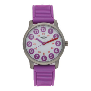 Kinderuhr Titan Boccia Lila 3373-01 Silikon