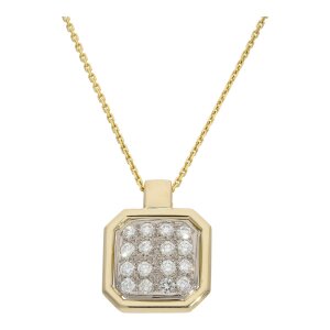 585 Goldanhänger Bicolor Brillanten ca. 0,64 ct,...